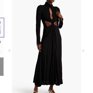 VICTORIA BECKHAM Cutout twist-front jersey midi dress. sz 10. RRP $1290 NWT!!